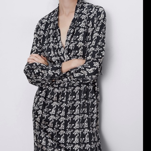 Zara belted dress bloggers fav - Picture 3 of 5